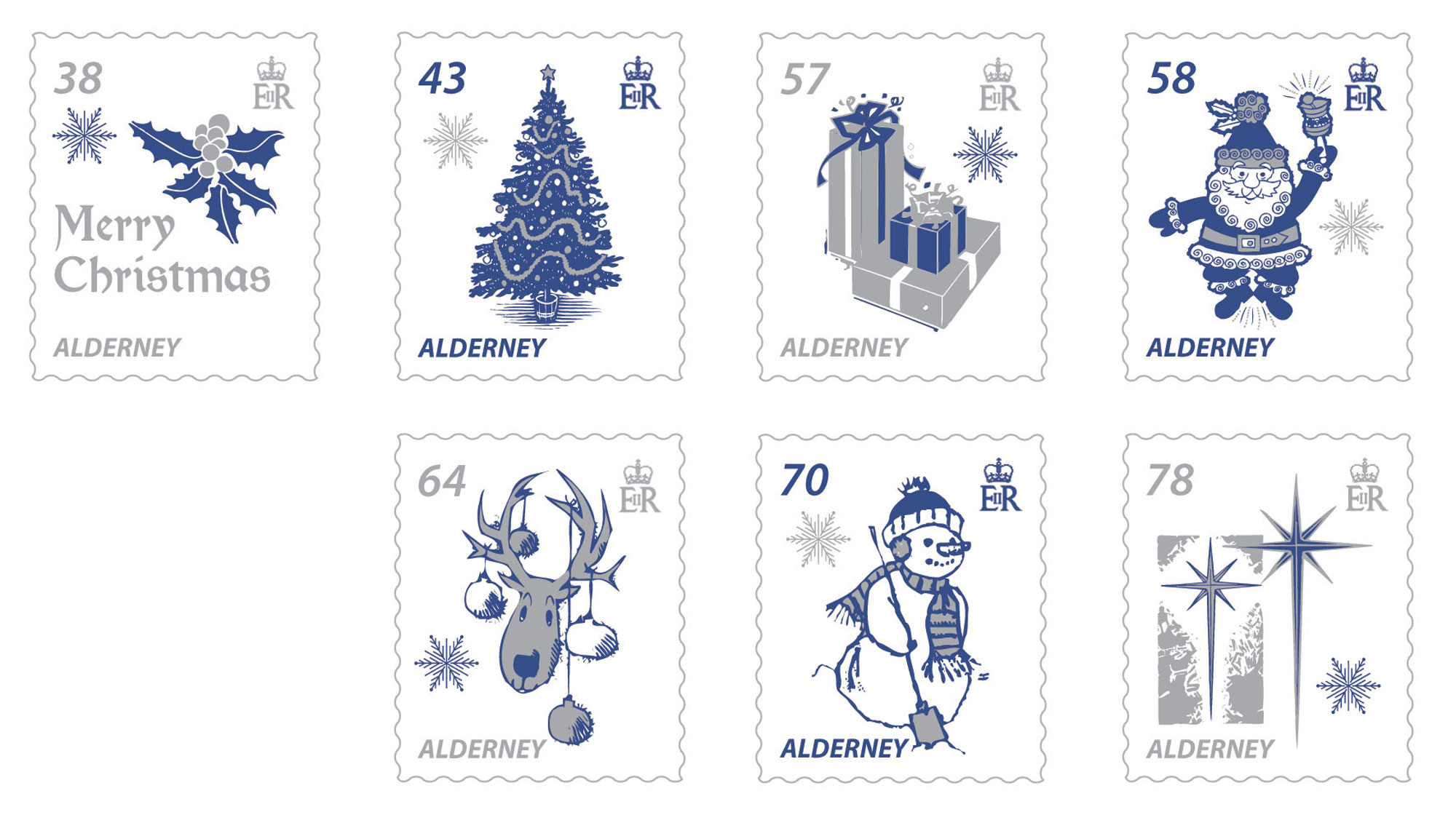 Set of 7 Stamps